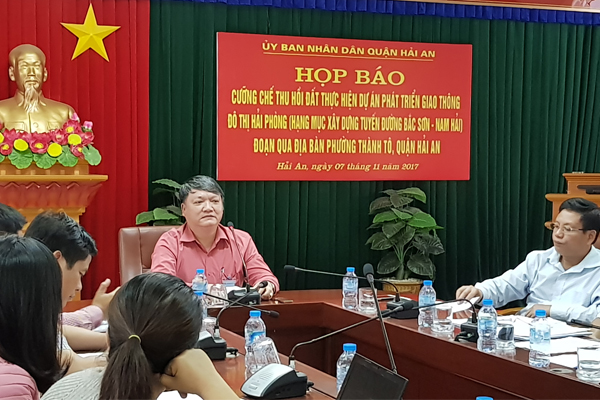 Cưỡng chế, GPMB dự án giao thông đô thị Hải Phòng