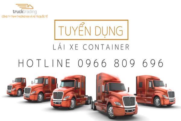 TUYỂN 02 NHÂN VIÊN LÁI XE CONTAINER